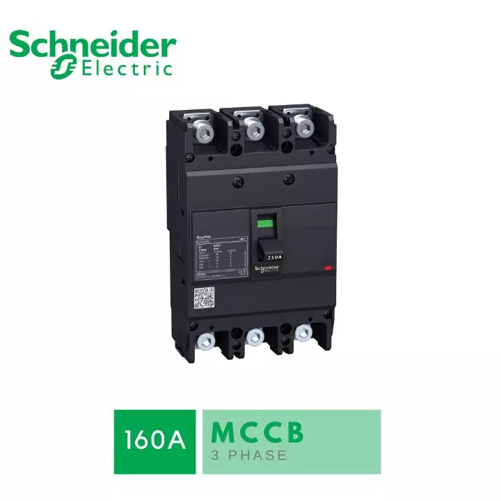 SCHNEIDER MCCB 3 Phase 160 Ampere EZC250N3160